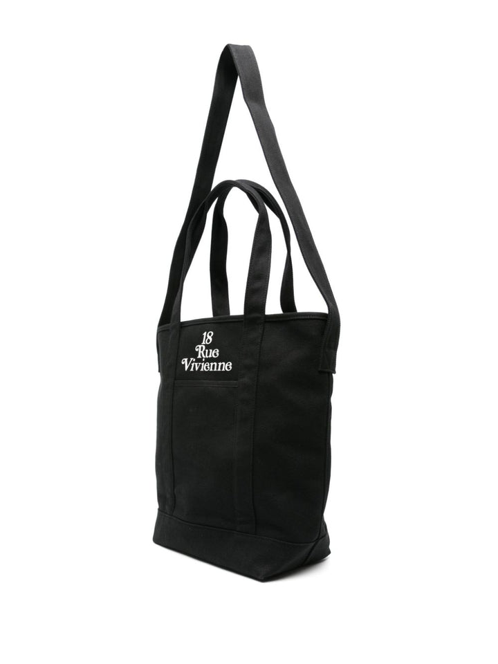 Black canvas bag