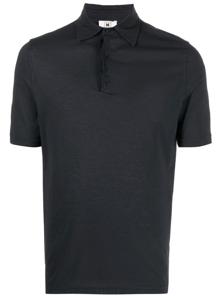 Basic blue polo shirt