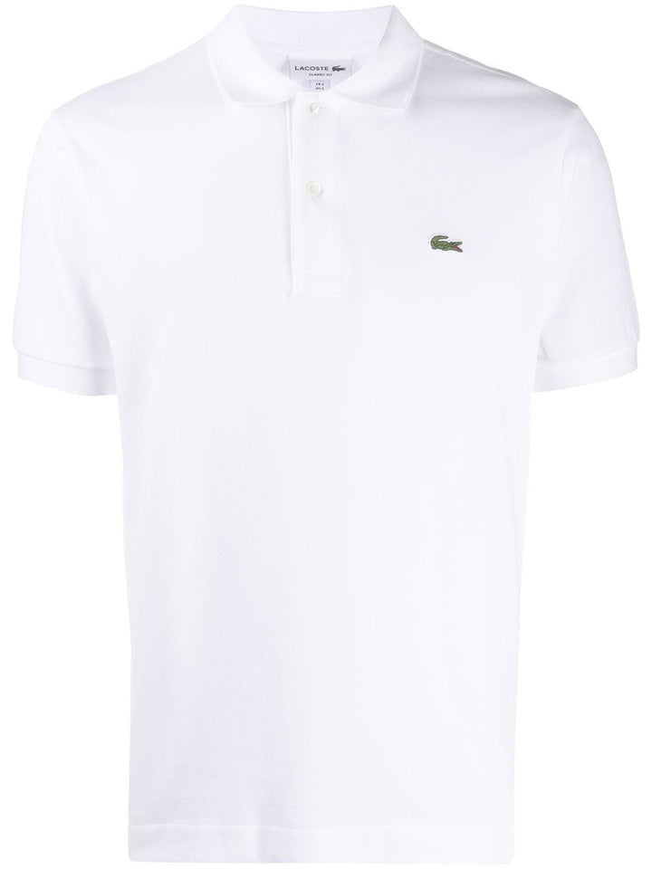 Regular fit white polo shirt