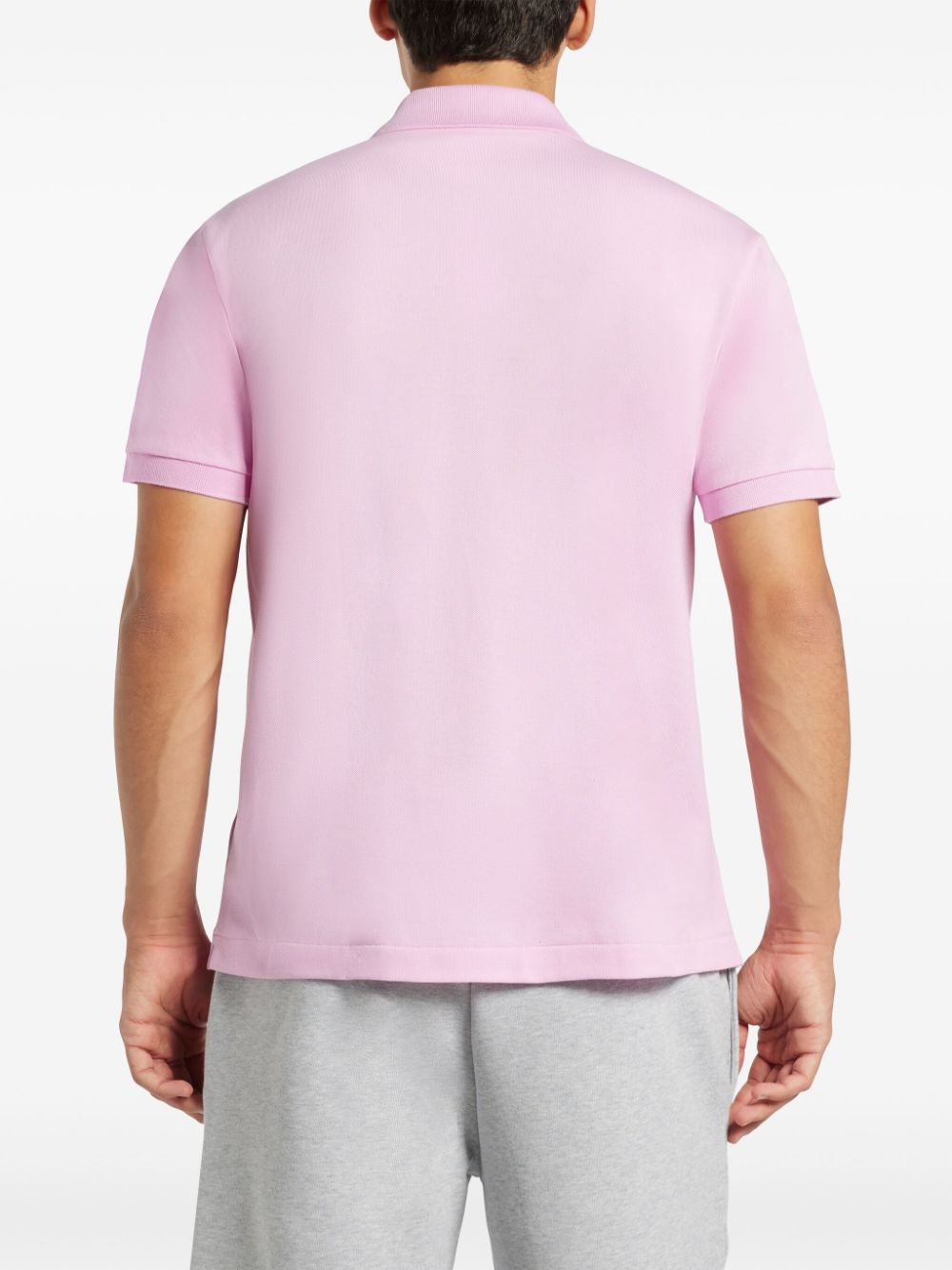 Regular fit pink polo shirt