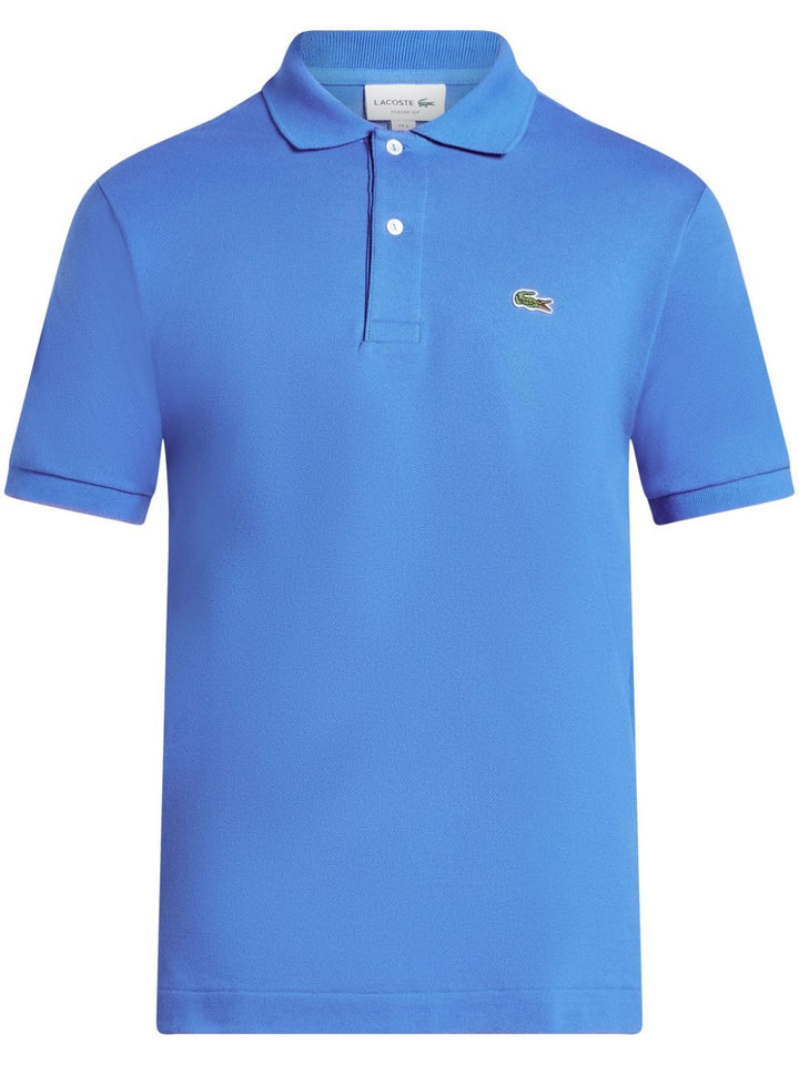 Regular fit indigo blue polo shirt
