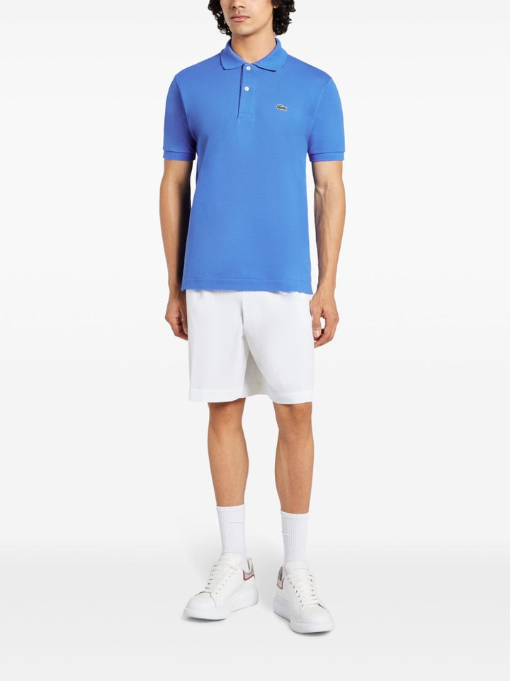 Polo blu indaco regular fit