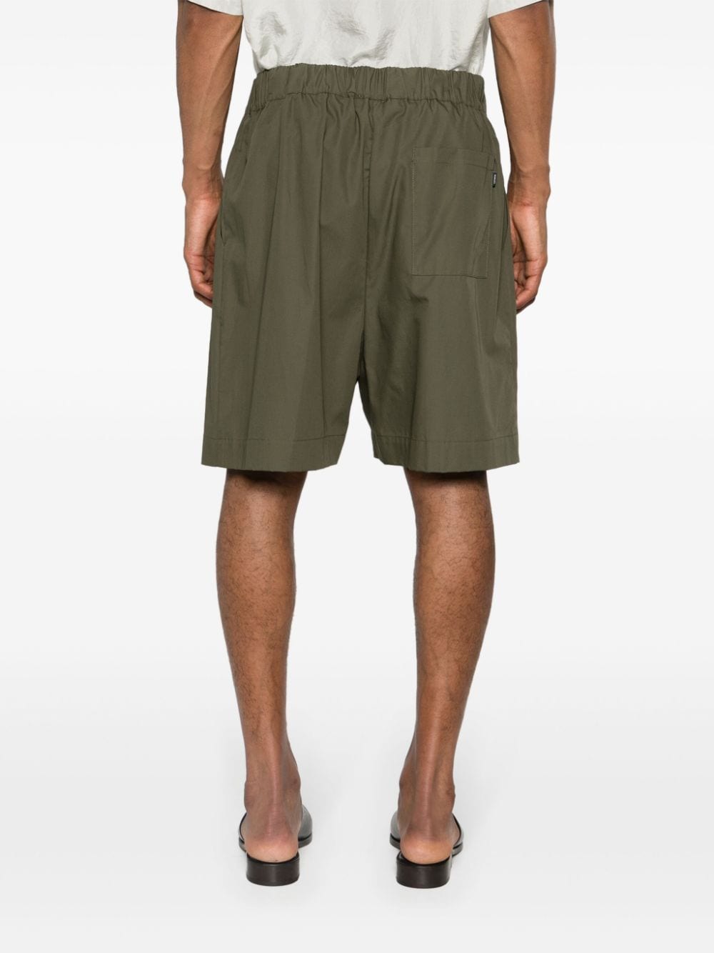 Military green shorts