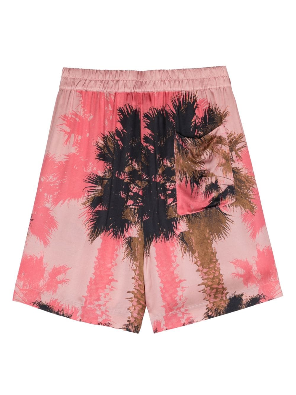 Palm print pink shorts