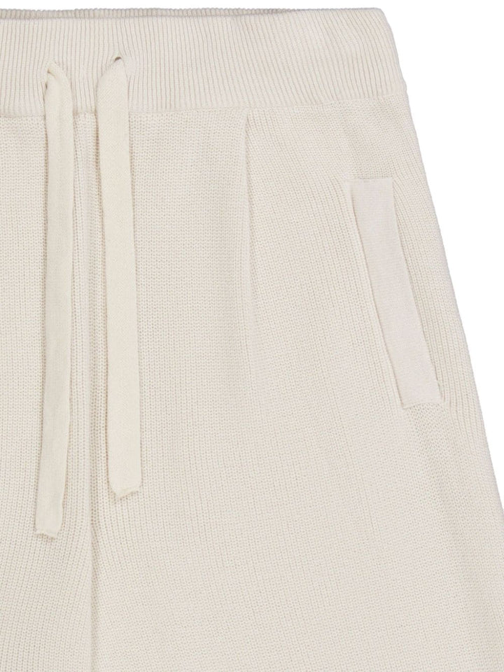 Bermuda shorts in milky knit