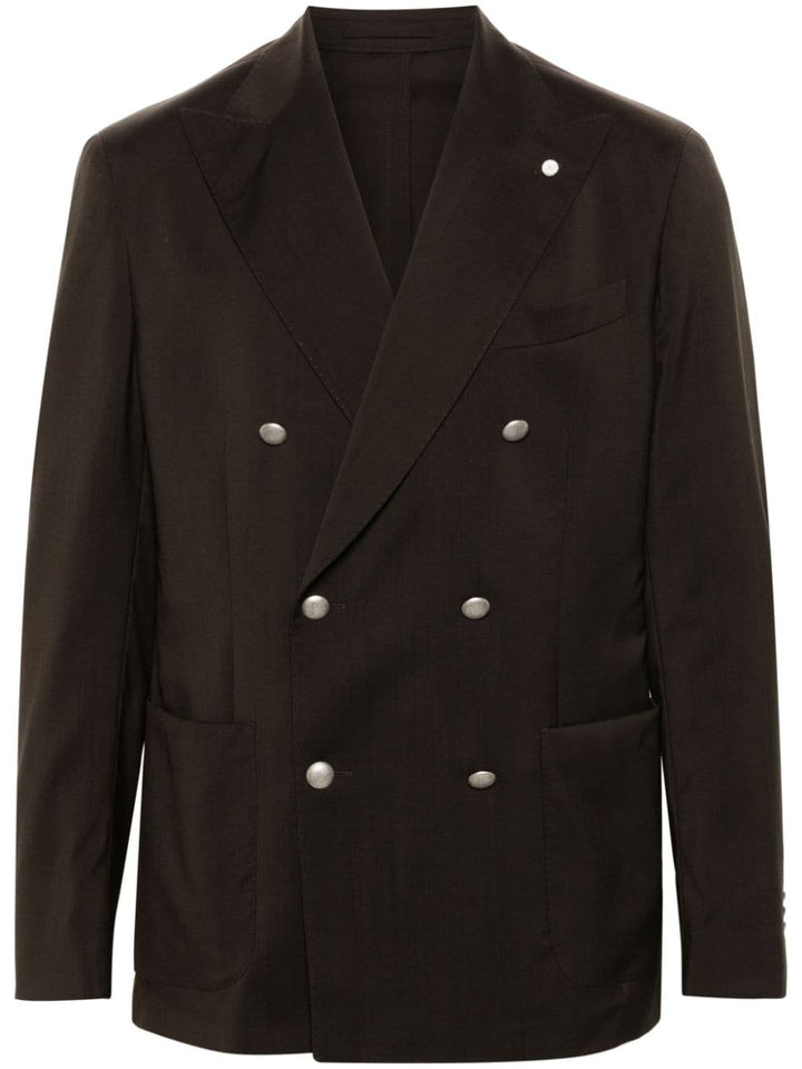 Blazer marrone doppiopetto