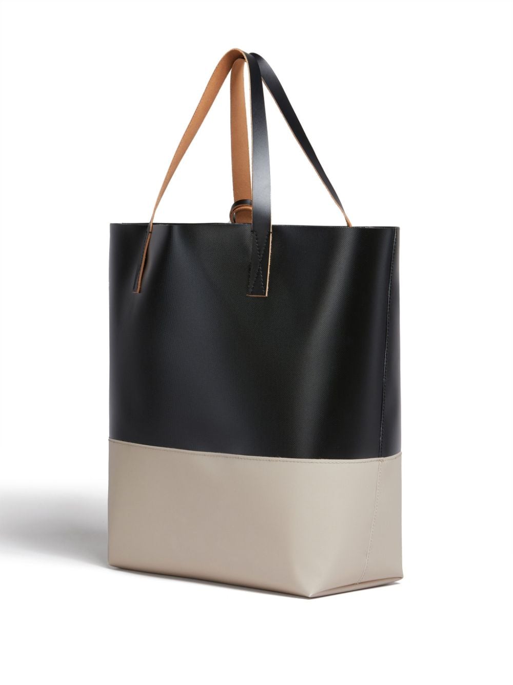 two-tone black and cream tribeca bag