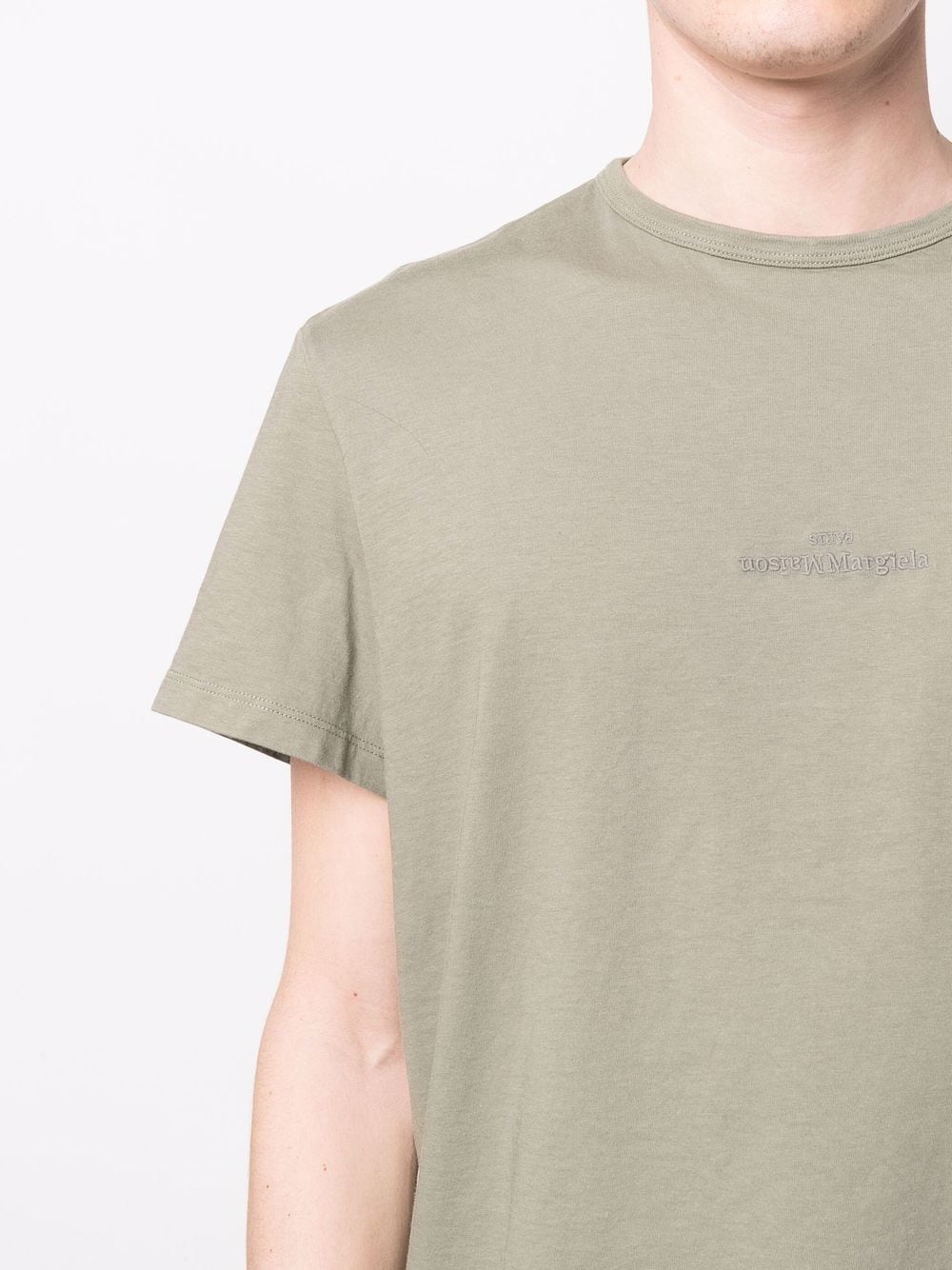 T-shirt logo vert sauge