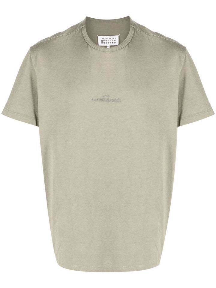 Sage green logotype t-shirt