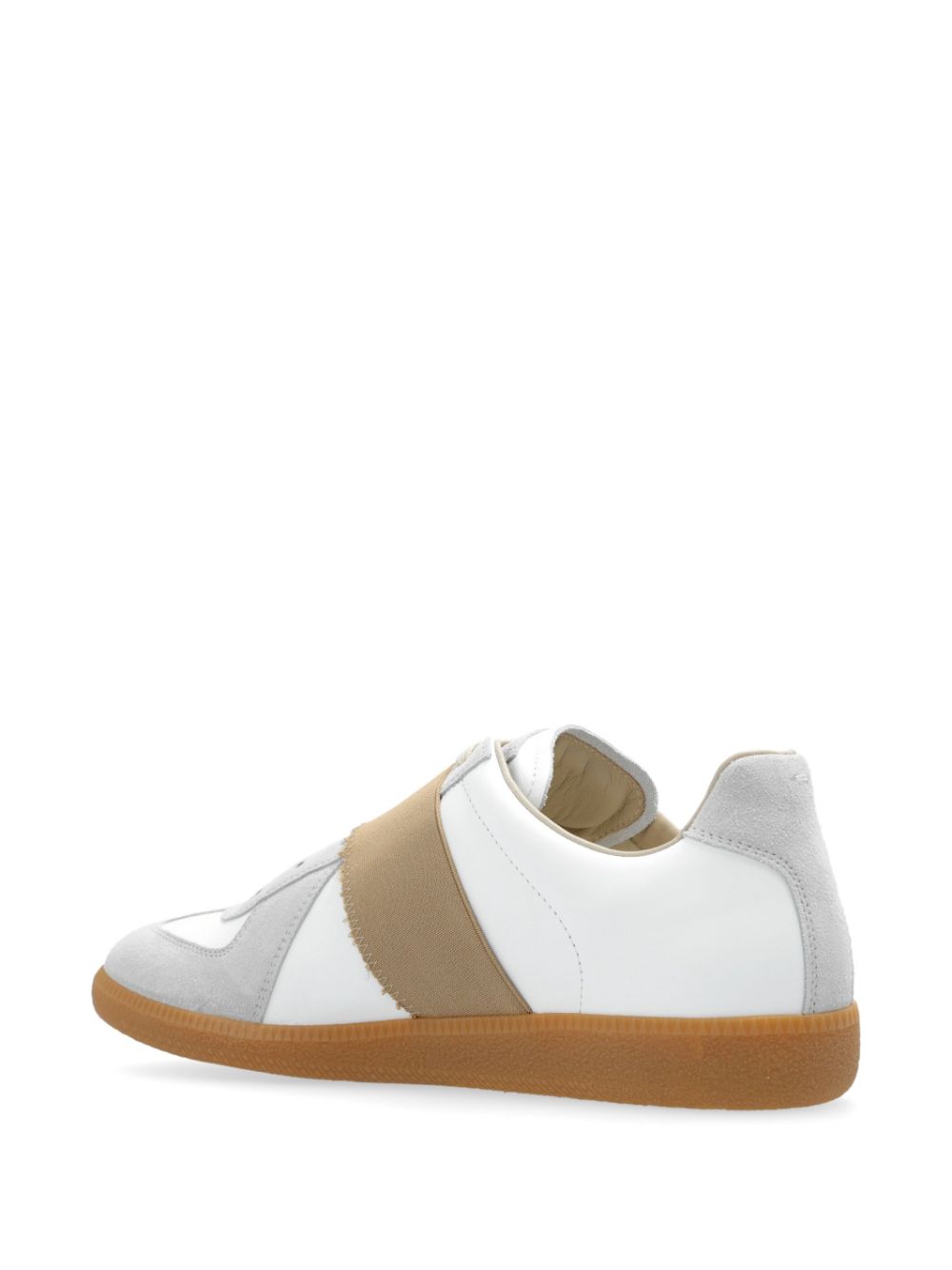 White Replica sneaker with elastic