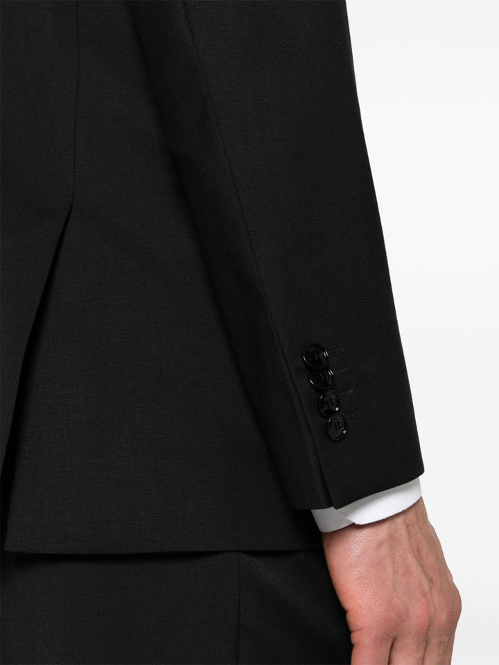 Black single-breasted suit