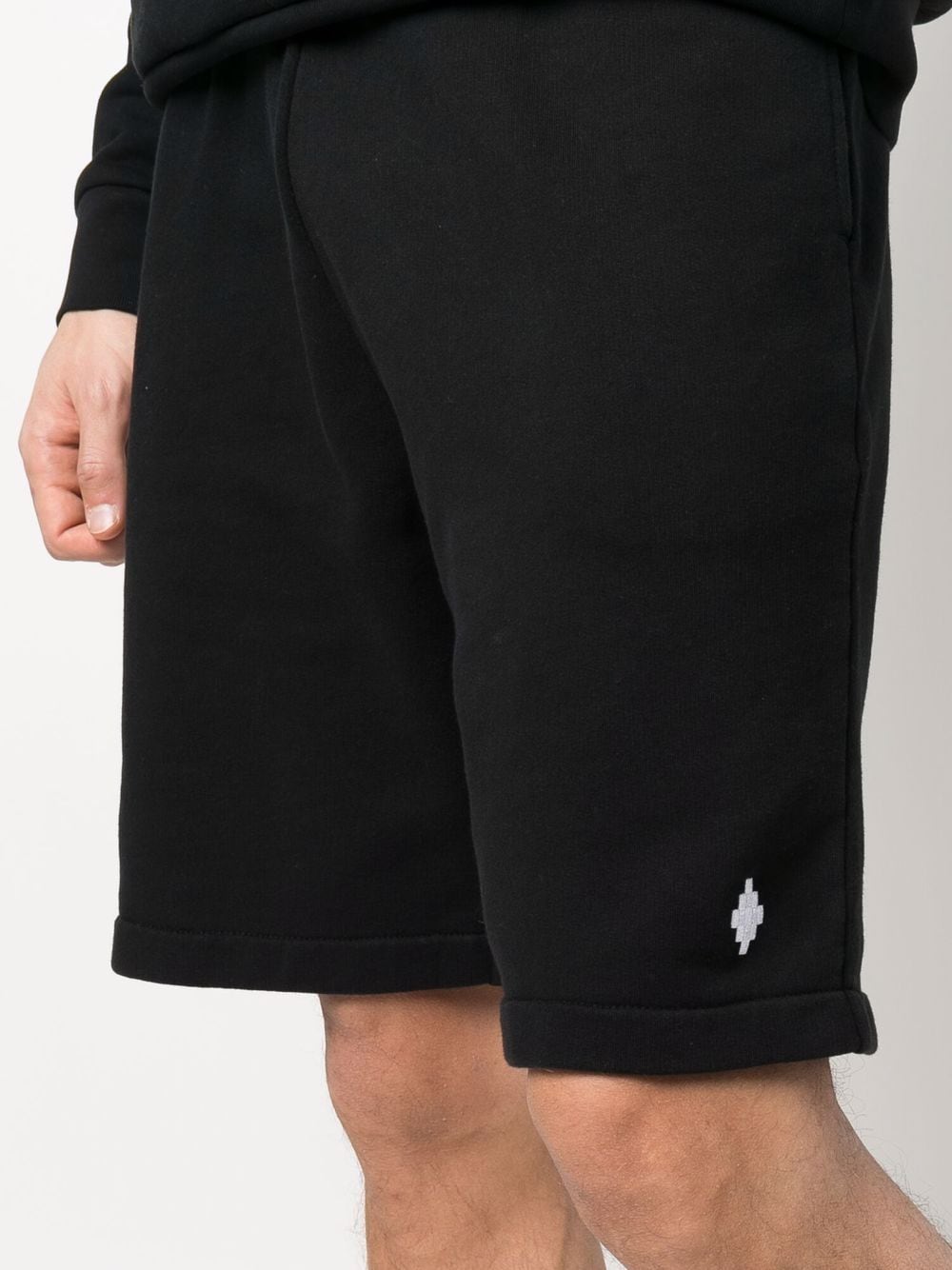 Black fleece shorts