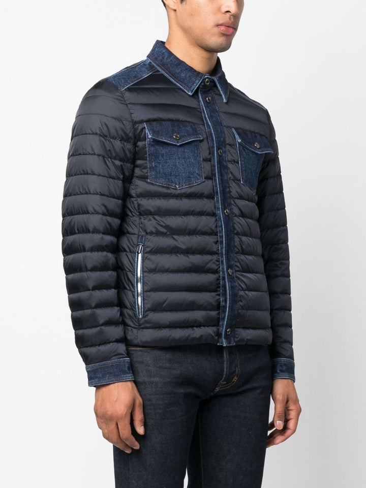 Quilted Crespi down jacket