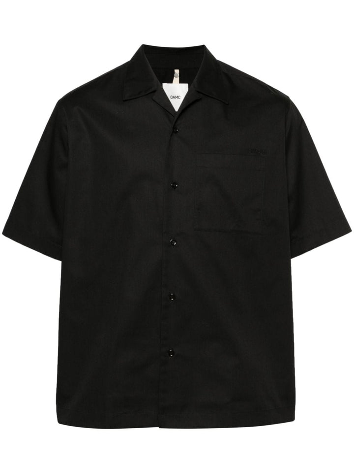 Black shirt with application