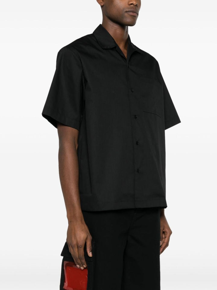 Black shirt with application