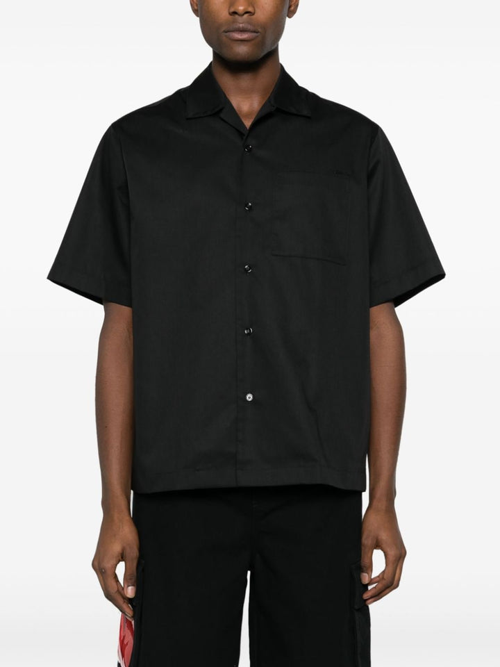 Black shirt with application