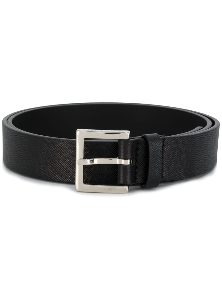 Black belt with square buckle