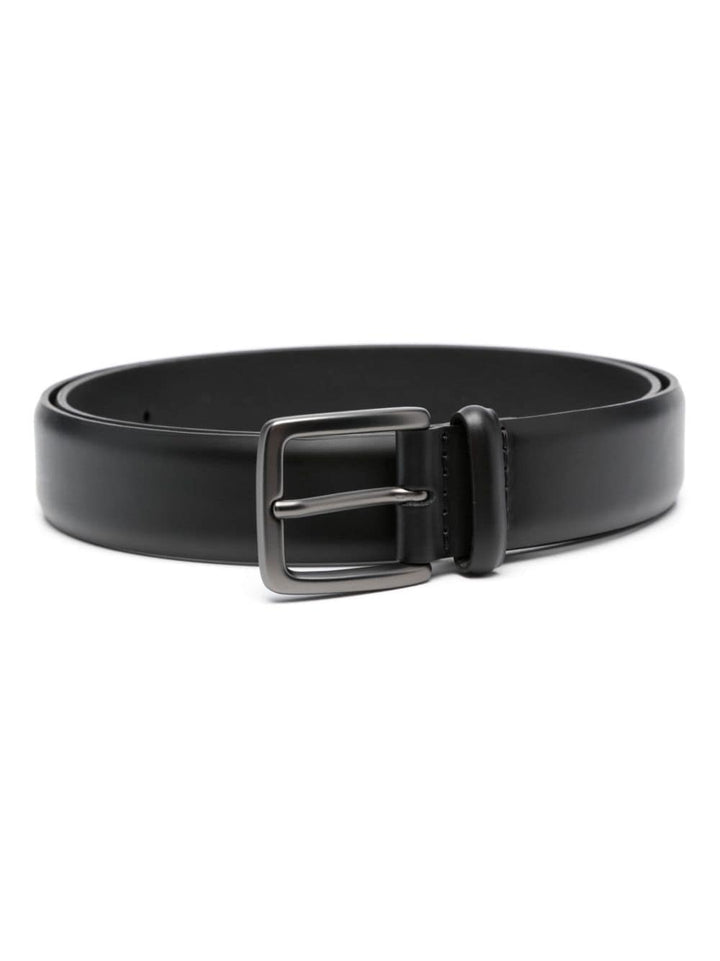 Black belt with steel buckle
