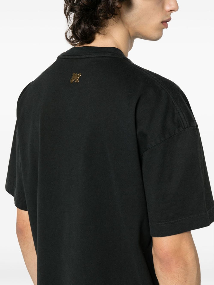 Burning logo black t-shirt