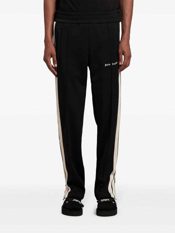 Black classic logo track trousers