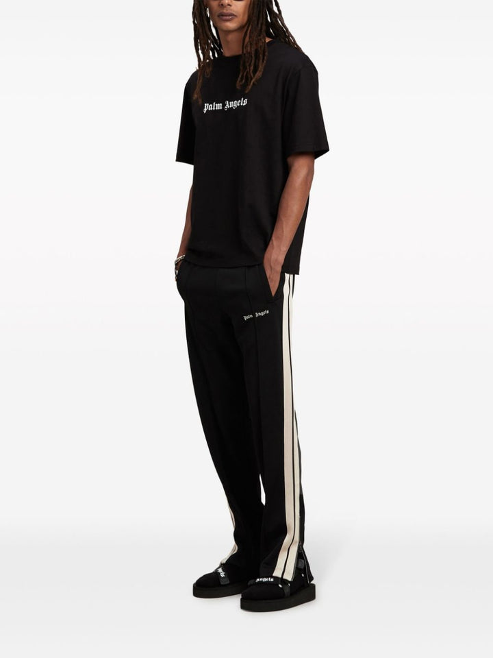 Black classic logo track trousers