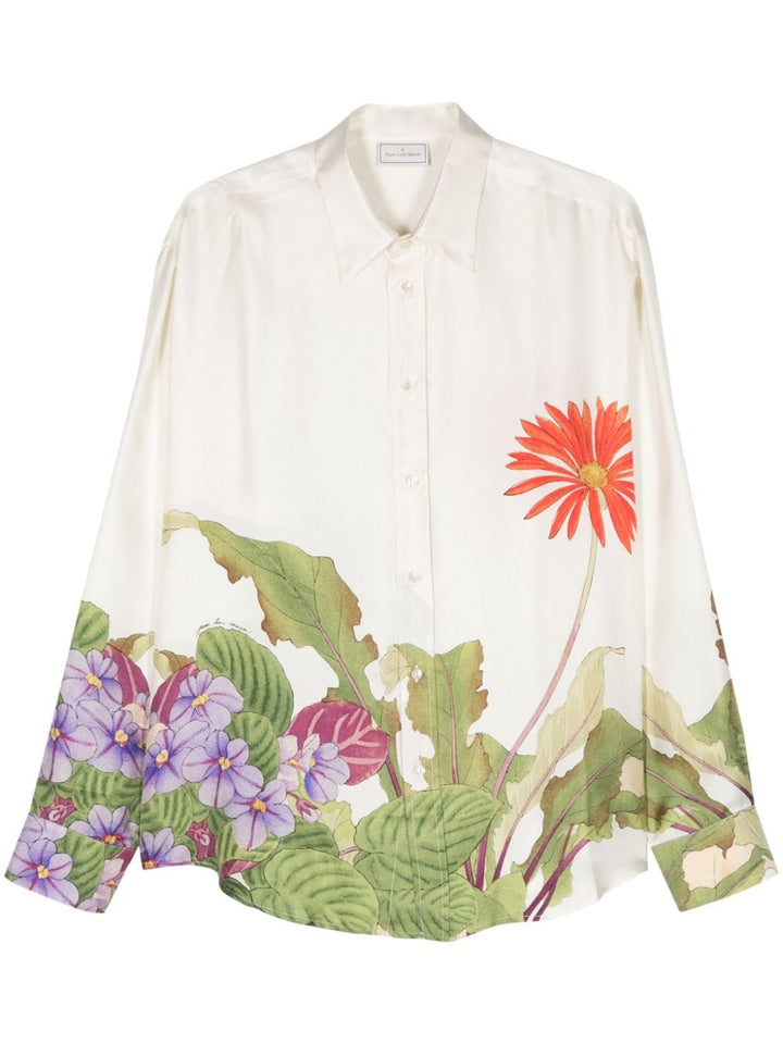 Aloe shirt with flowers