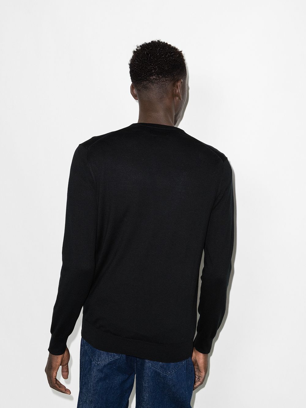 Black logotype sweater