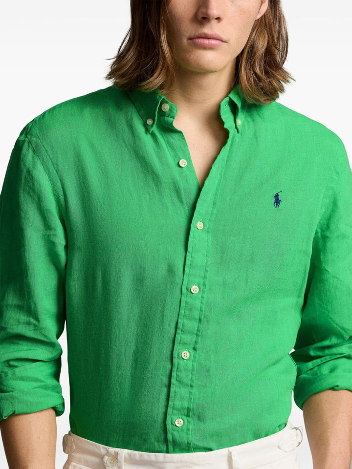Camicia verde bottondown