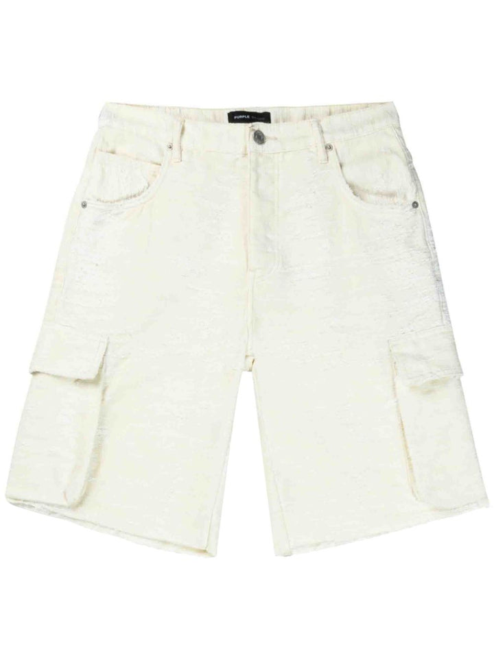 Ivory cargo shorts
