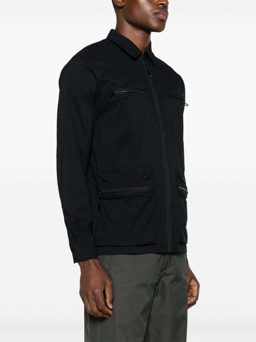 Tomar black shirt jacket