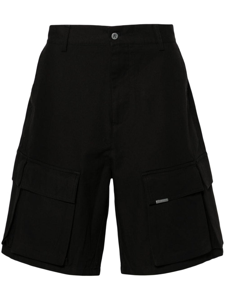 Black cargo shorts