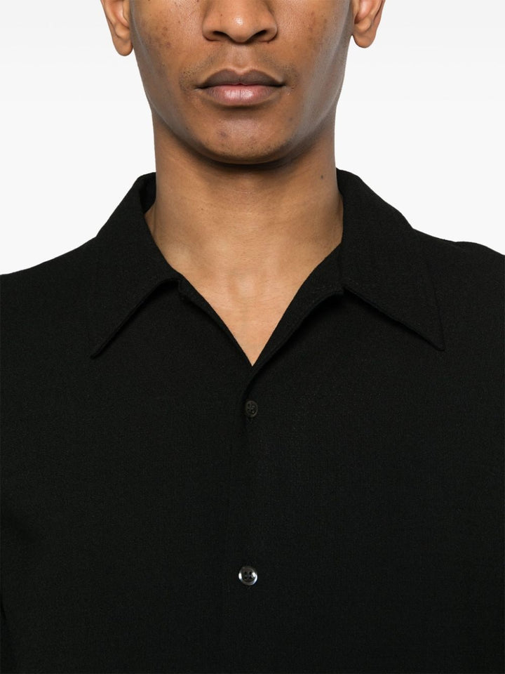 Black crepe shirt