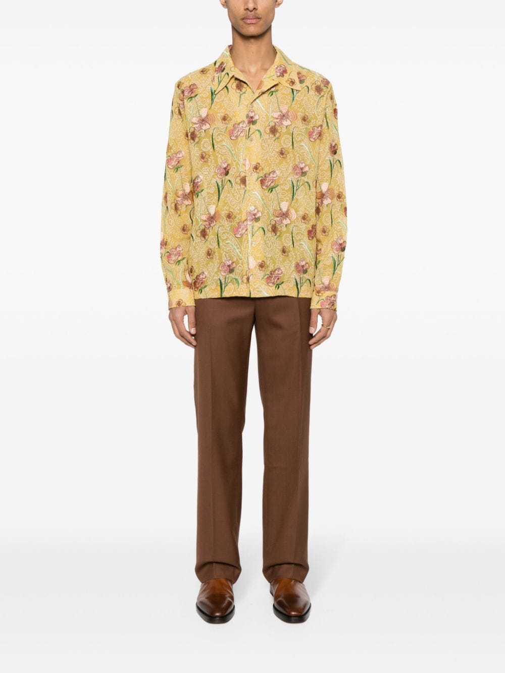 Ripley yellow floral shirt