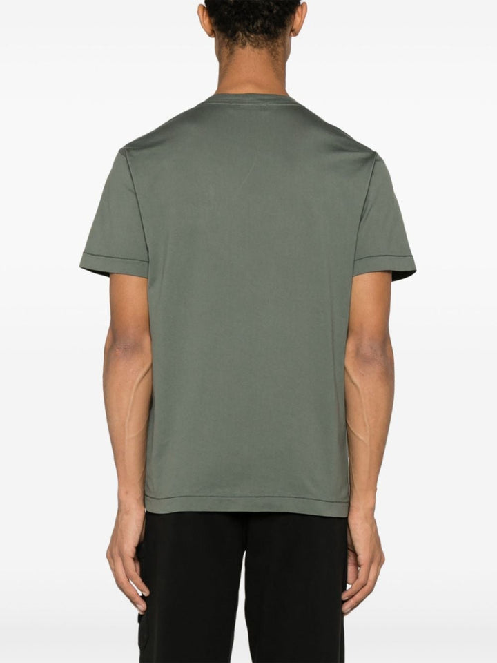 T-shirt verde logopatch
