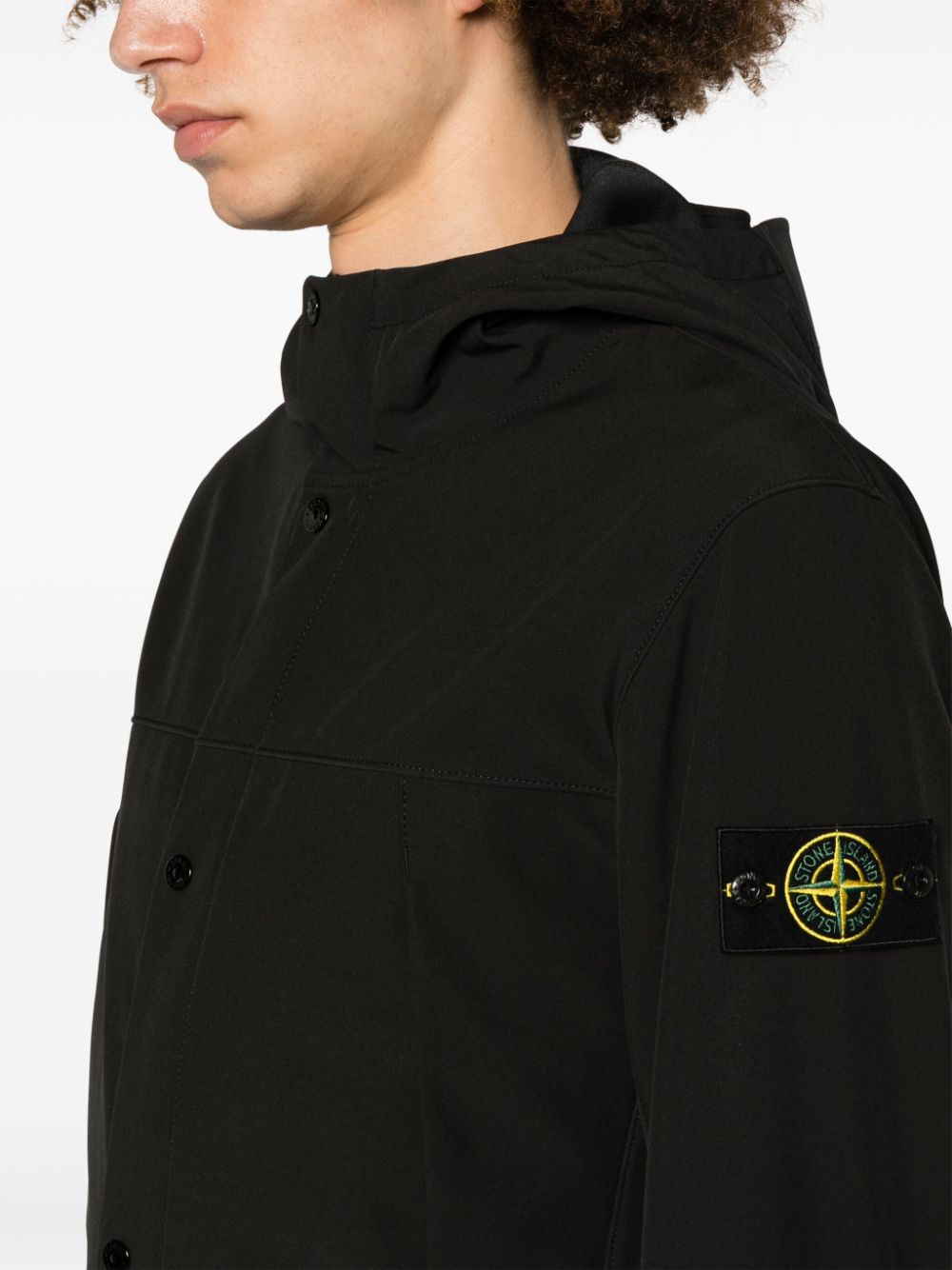 Black jacket with hood