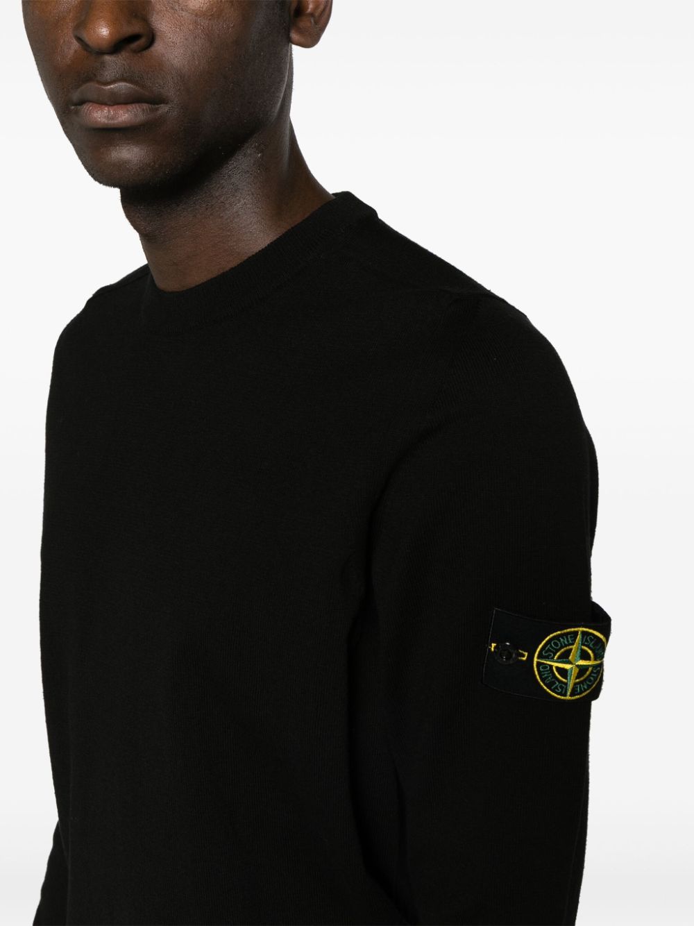 Maglione nero logo Compass