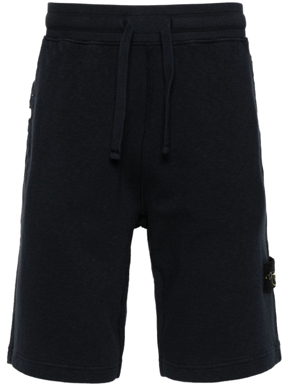 Blue fleece Bermuda shorts