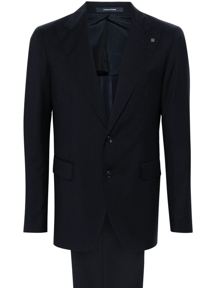 Midnight blue single-breasted suit