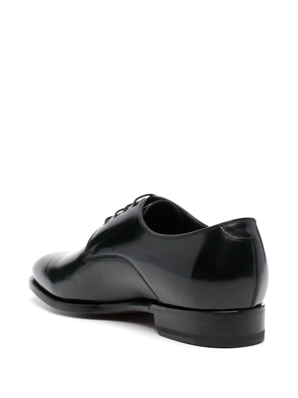 Black oxford lace-up shoe