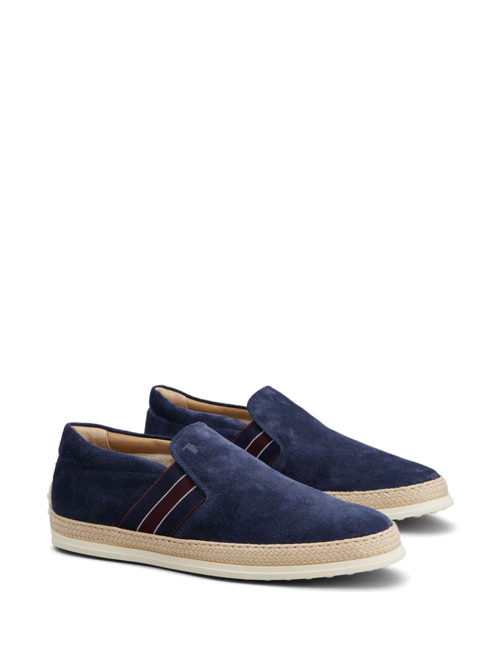 Blue suede moccasin