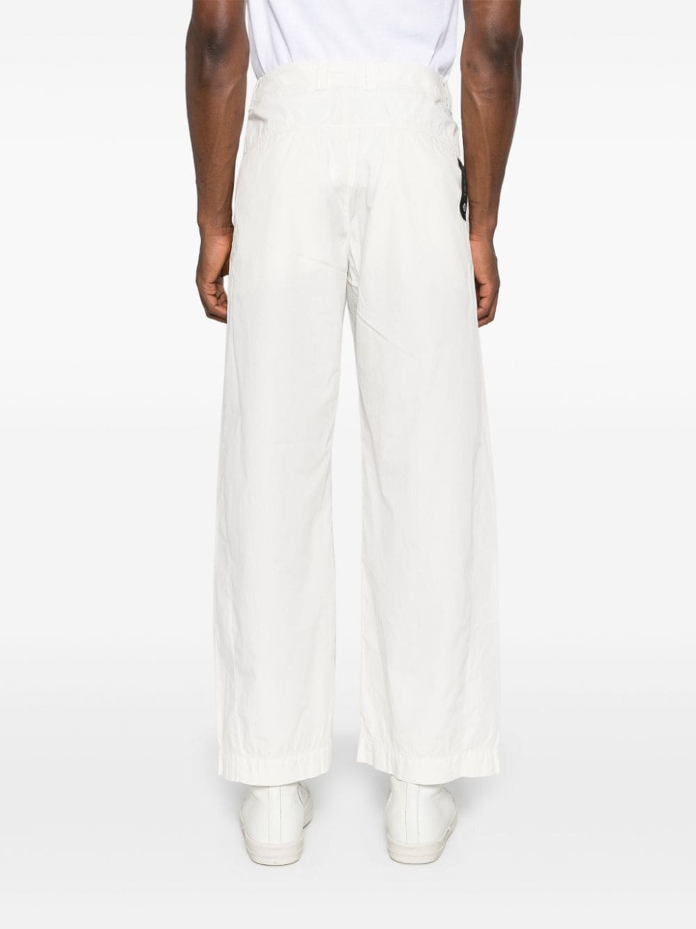 White poplin trousers