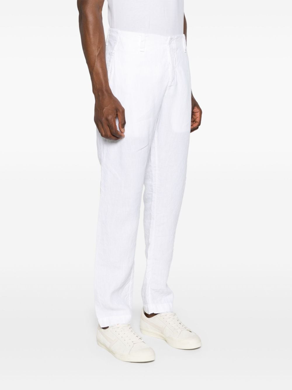 Pantalone Chino bianco in lino