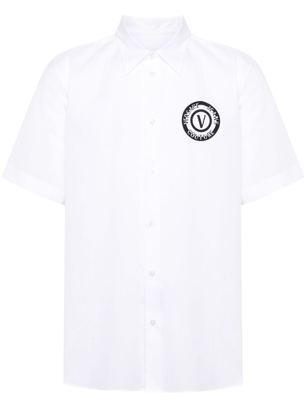 Camicia bianca logo nero