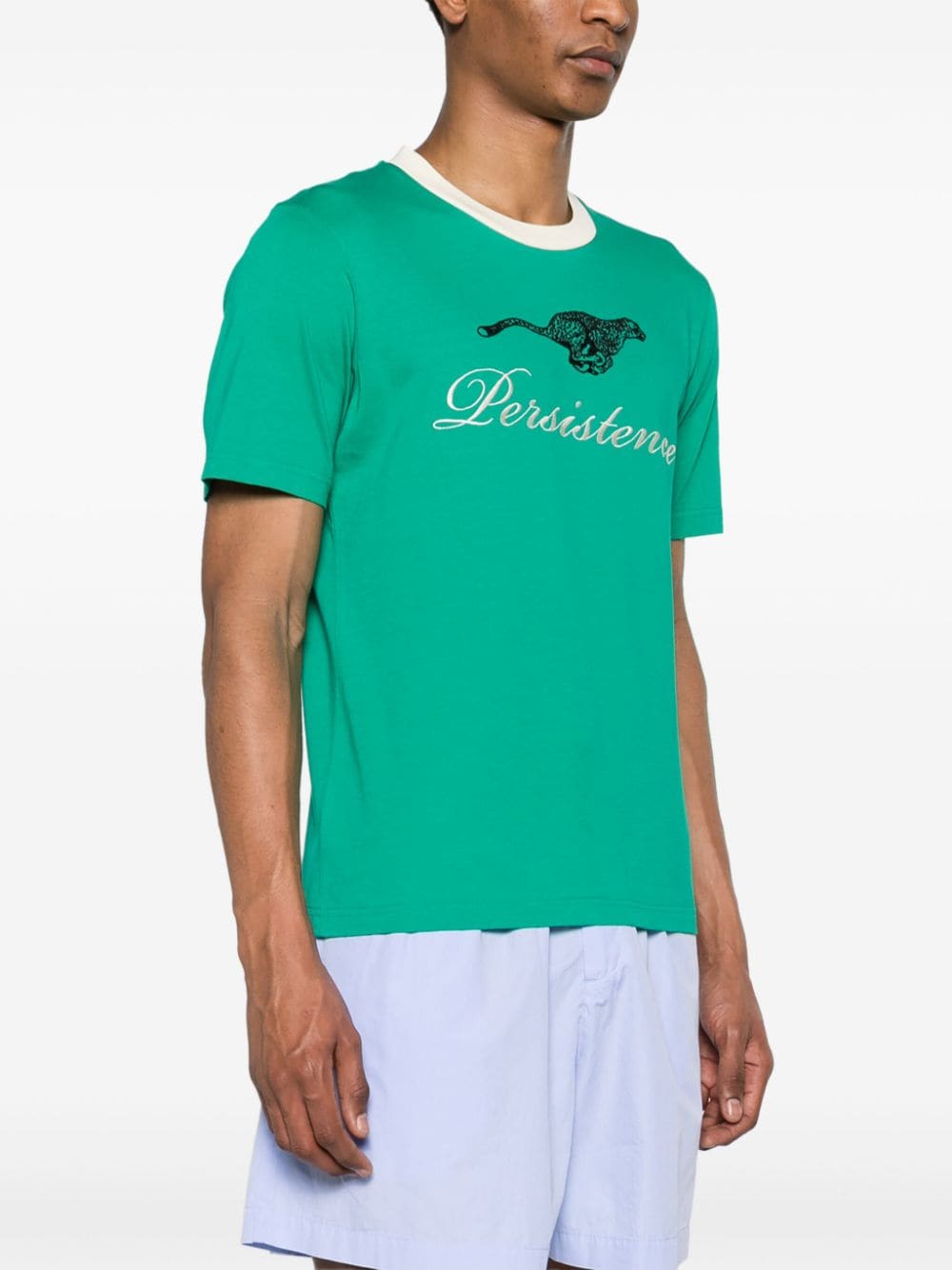 T-shirt vert avec imprimé