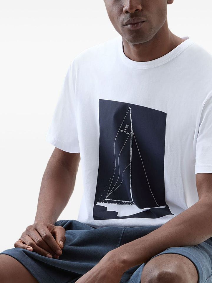 White boat t-shirt