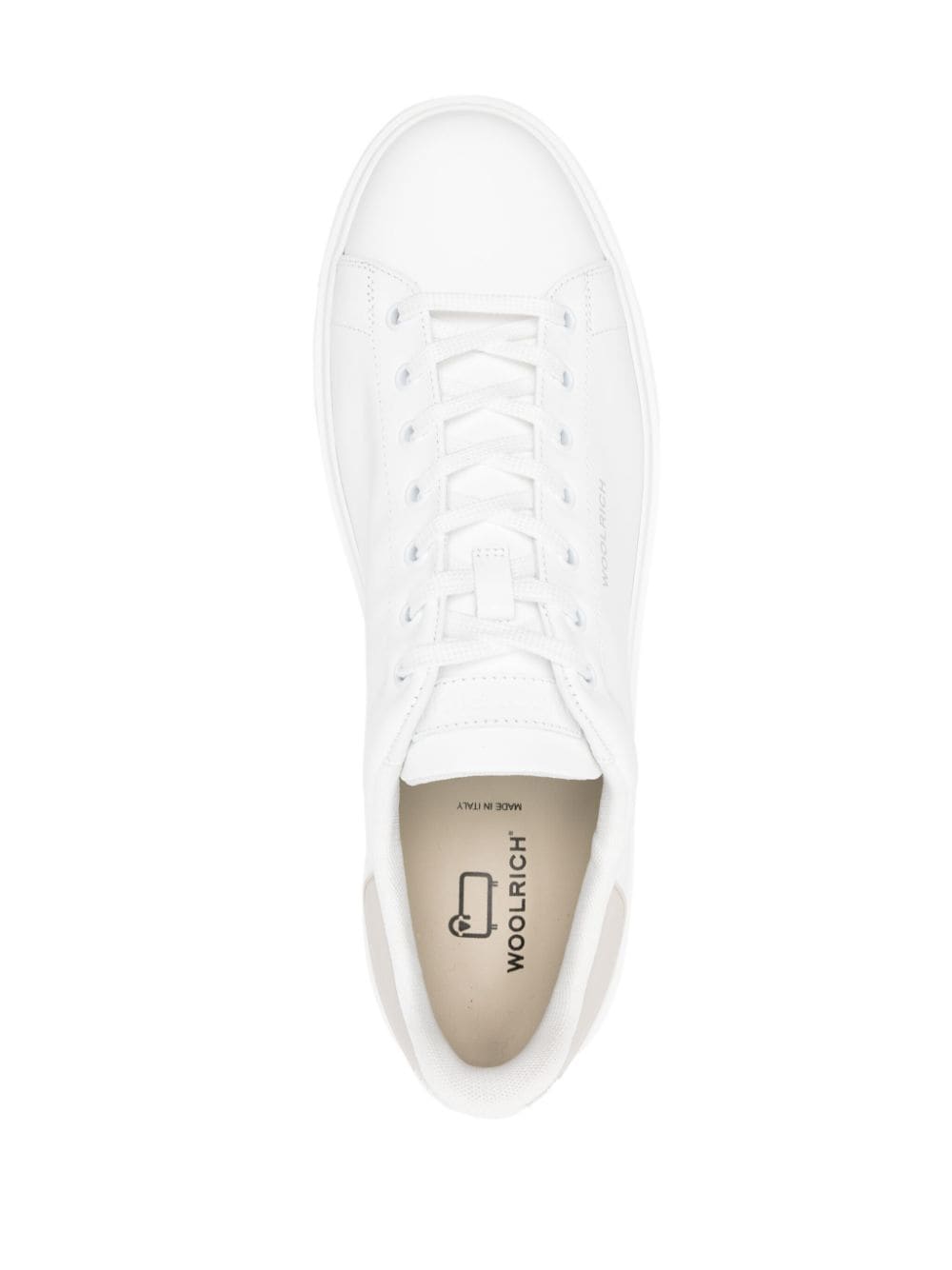 Sneaker bianca e beige