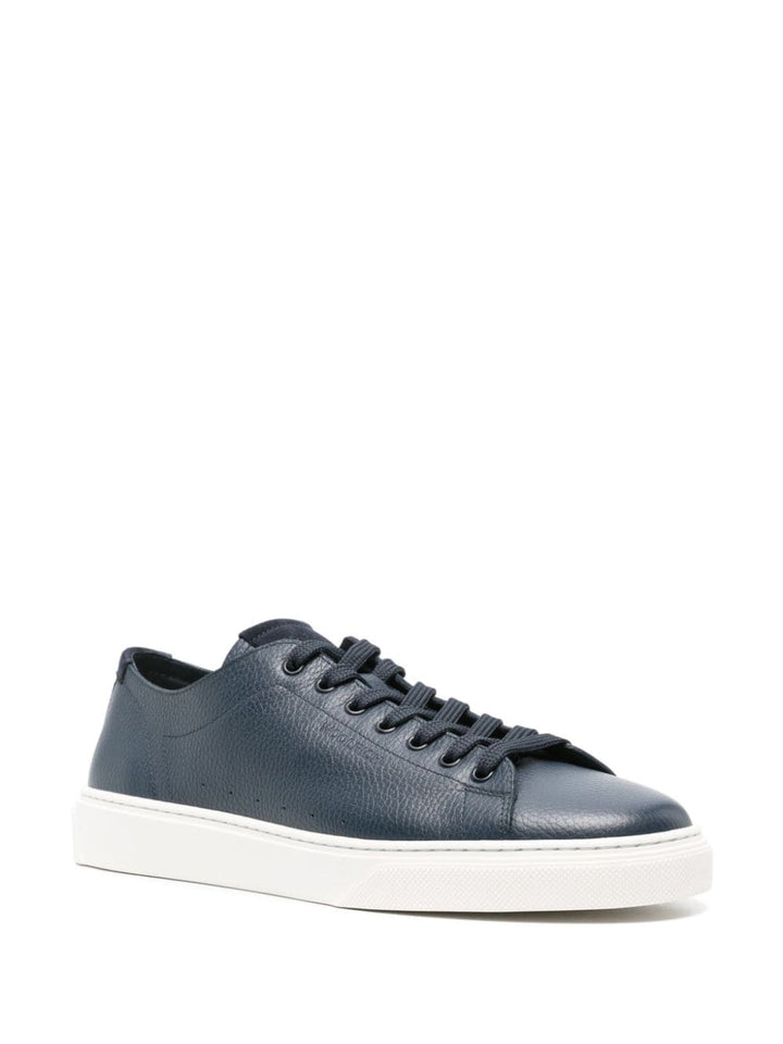 Blue leather sneaker