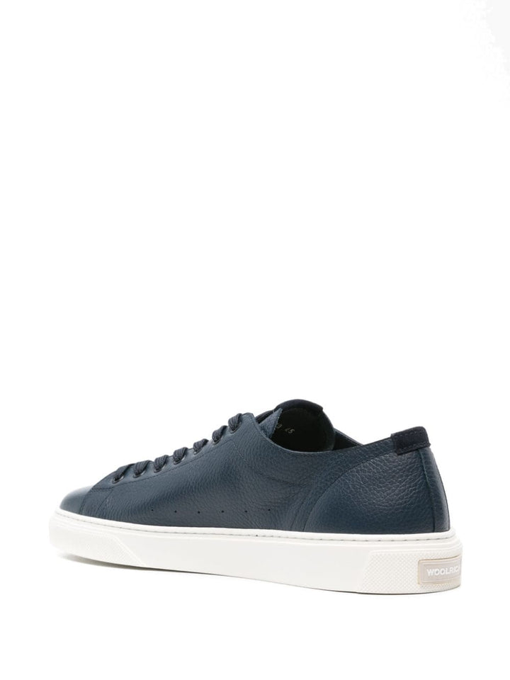 Blue leather sneaker