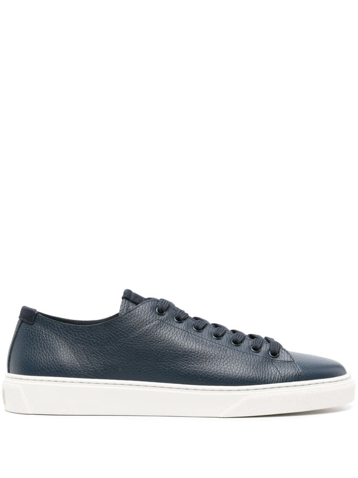 Blue leather sneaker