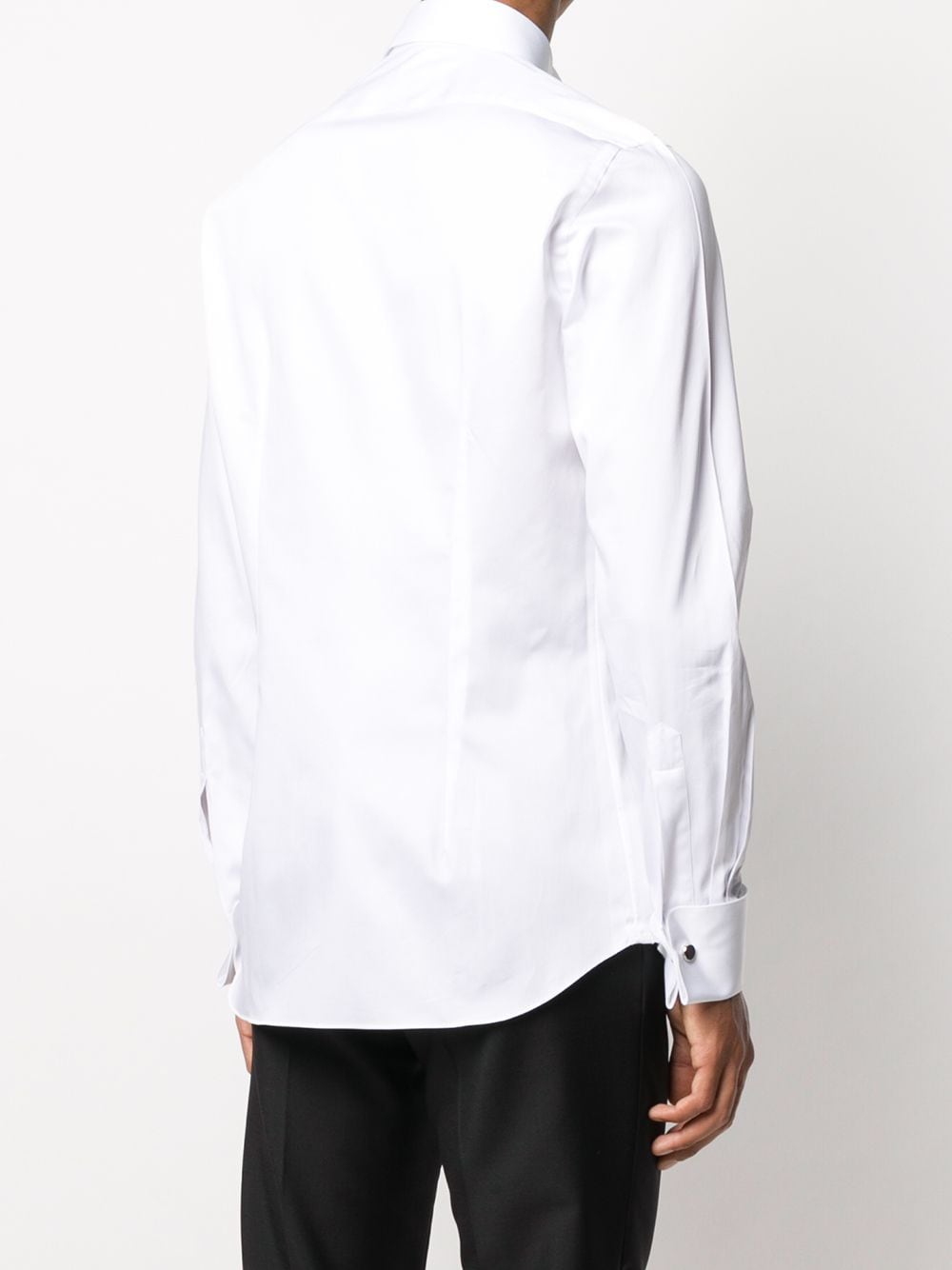 white shirt with diplomatic collar cufflinks